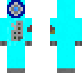 cyan robit now with gem receptacles