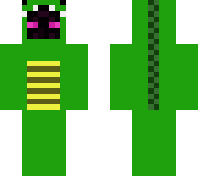 enderman in a dino suit
