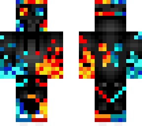 fire and ice masked boy