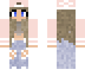 girl wearing baby pink hat