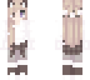 odd eyed neko cat girl