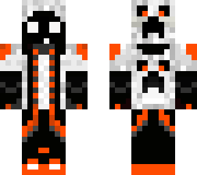 orange and white slime hoodie boy