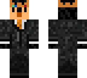 orange penguin with suit