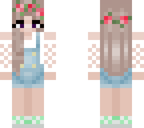 overalls and flowers