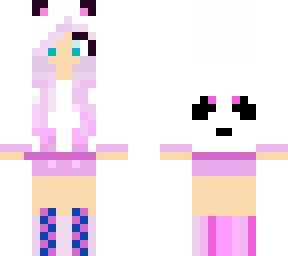panda girl pink is the main color
