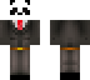 panda with suit