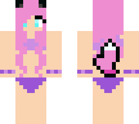 pink fox in a bikini