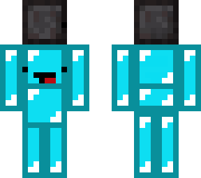 skeppy simp holding netherite block