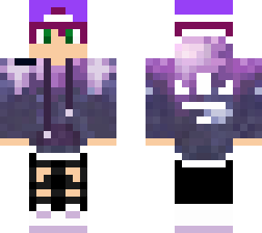 a edit of justarandombois galaxy purple hair cool very cool boi yeet lol