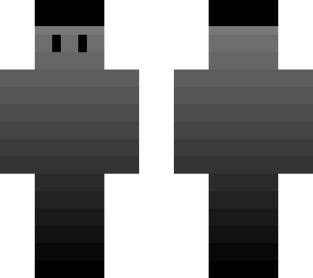 black to grey gradient guy with top hat