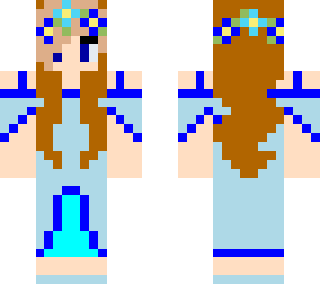 blue dress