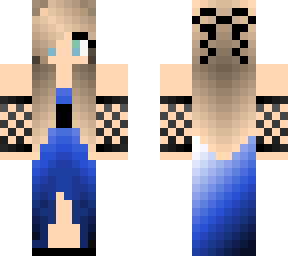 blue dress