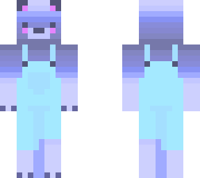 blue gradient overall bear
