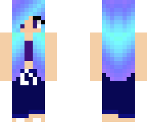 blue hair girl