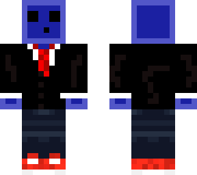 blue slime in a half suit