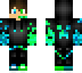gamer llama azul y verde