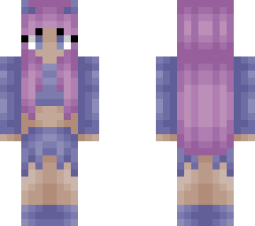 girl - pink & purple - long hair