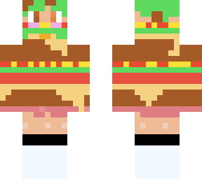 kawaii buger girl with the hair