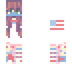 my corona 4th of july green eyed girl skin