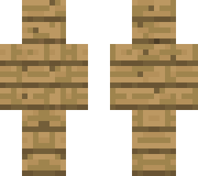 Oak Wood Plank Troll Minecraft Skin