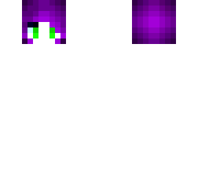pigtail purple hair and green eyes base