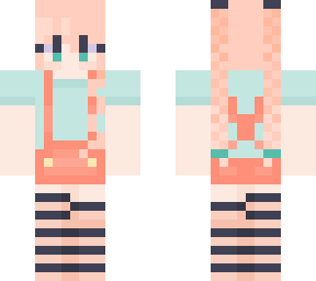 pink and blue dutch braids girl