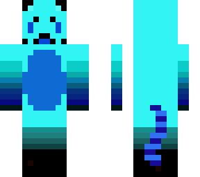 red panda bleu