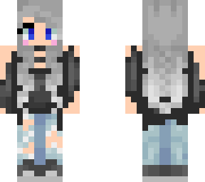 silver haired girl