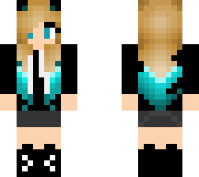 teal wolf girl