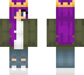 tom boy // purple hair // crown