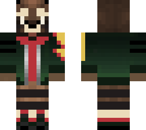 trashter - furry raccoon character skin