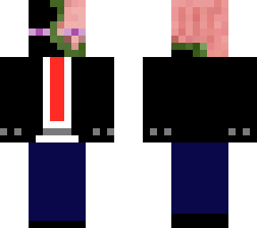 zombie pigman enderman hybrid in tuxedo