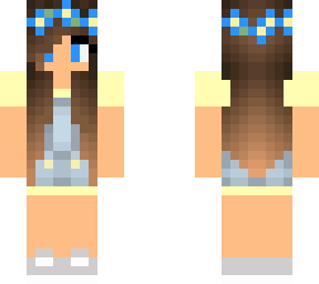 baby millyjava with blue flower band and blue eyes