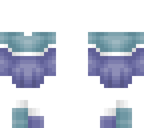 base - split outfit - blue & purple - white stripe