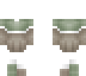 base - split outfit - green & brown - white stripe