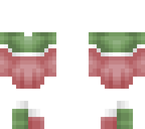 base - split outfit - watermelon green & redish pink