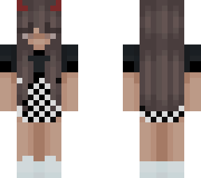 black and white skirt