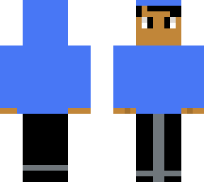 blue hoodie