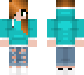 brown hair hoodie girl