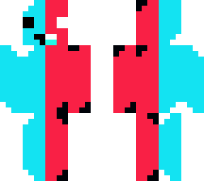 cartoon normal skeppy on the left and inverted skeppy on the right