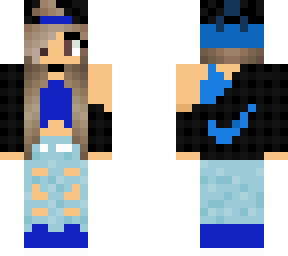 cool blue girl