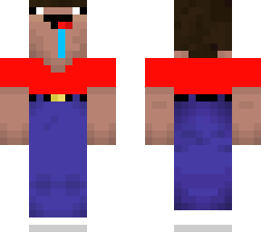 derp steve skin with red t-shirt