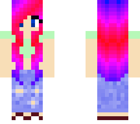 dyed hair and crop top