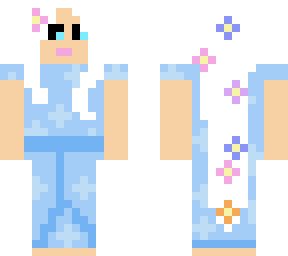 flower hair simple dress