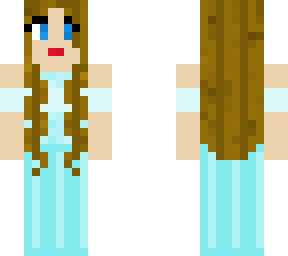 girl with blue dress