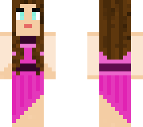 girl with pink dress