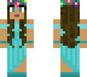 girl with turquoise dress