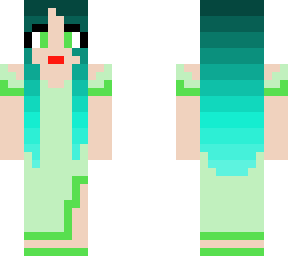 green ball gown