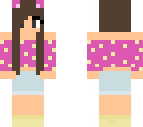 kitty girl poka dot shirt