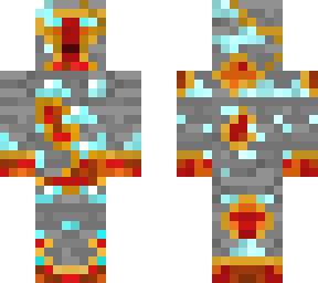 lava monster breaking out of diamond ore